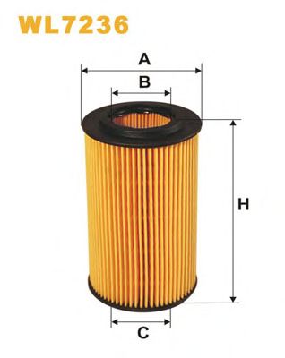 WIX FILTERS wl7236 -  Фильтр масляный двигателя